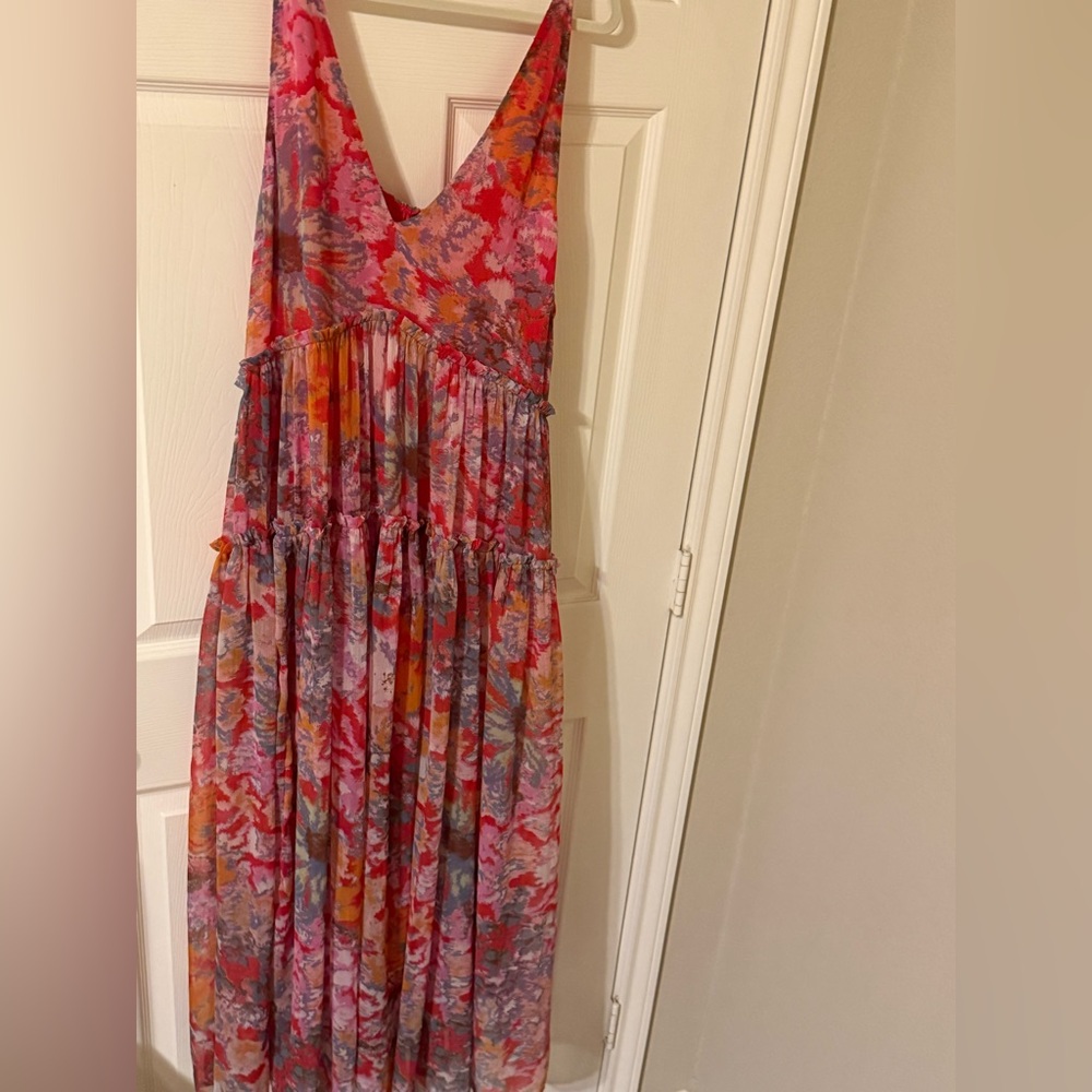 Free People Vibrant Multicolor Sleeveless Dress